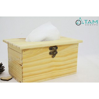 Hộp đựng khăn giấy gỗ TNS2 TAN