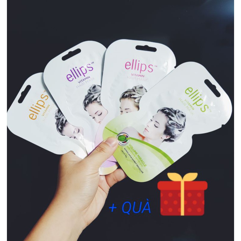 Mặt nạ Ellips ủ dưỡng tóc 20G (Ellips hair mask 20G) Dưỡng chất nuôi tóc khỏe