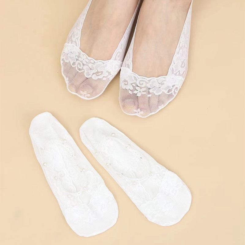 Vớ Ren Cổ Thấp Thời Trang Dành Cho Nữ