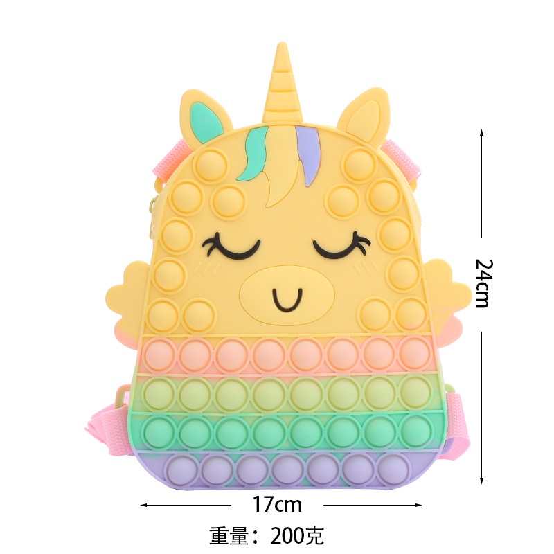 Ba Lô Đi Học Hình Kỳ Lân Dễ Thương Cho Bé