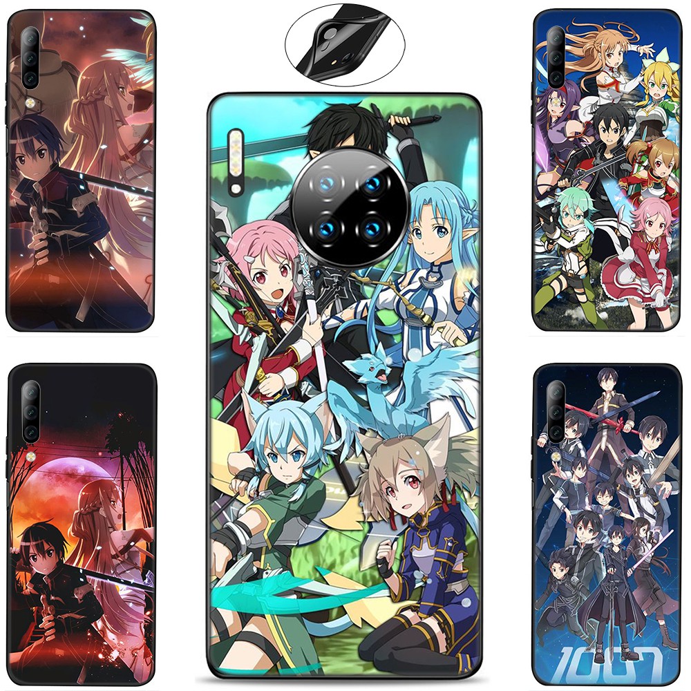 Ốp lưng silicon họa tiết họa hình Sword Art Online cho Huawei Mate 30 20 10 Lite Pro P Smart Z