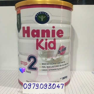 Sữa hanie kid 2- lon 900 và 400g date: 01/2023