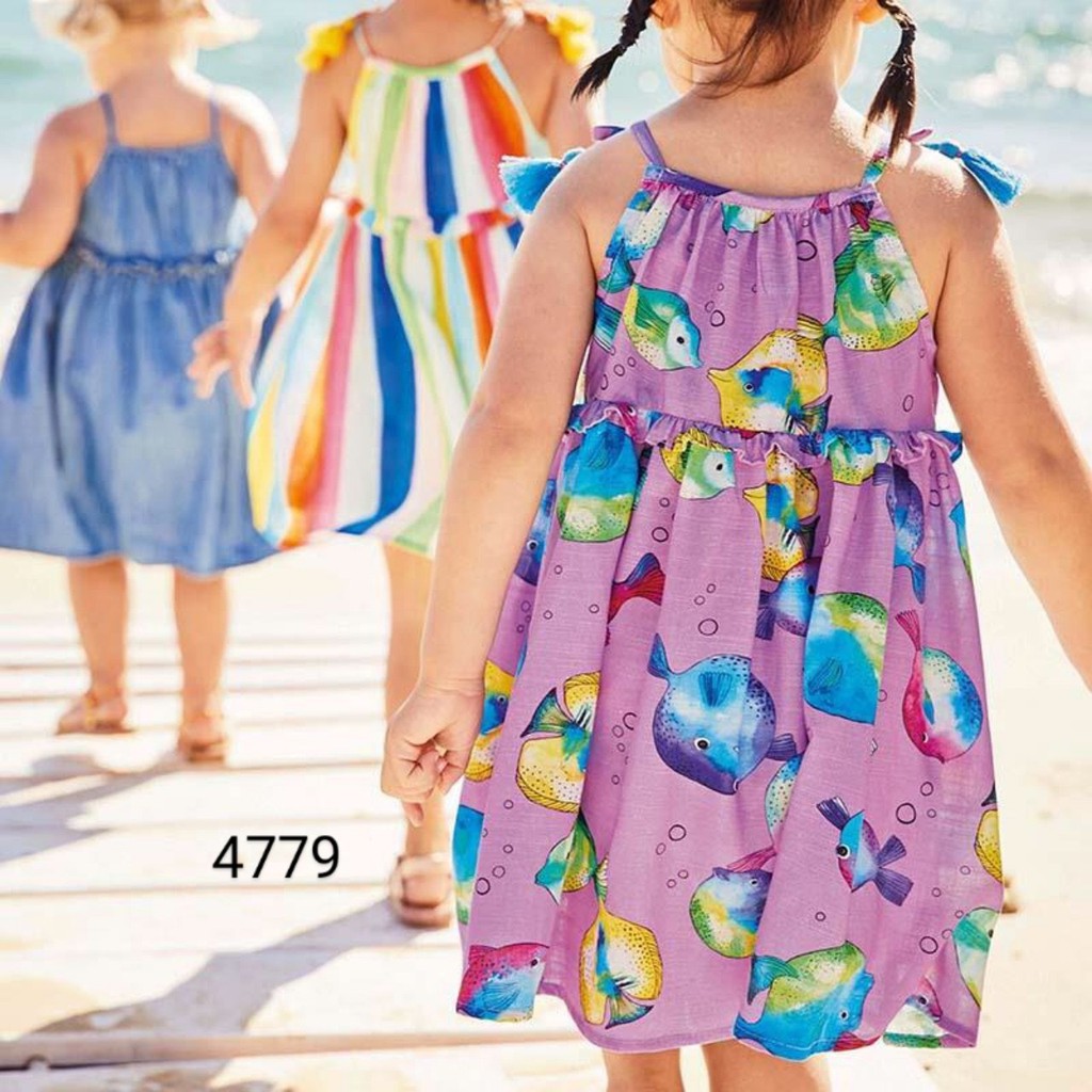 Váy 2 dây bé gái