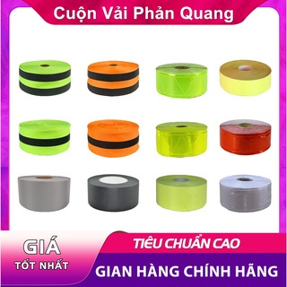 Cuộn dây phản quang nhựa ,vải chống cháy phản quang, phản quang co giãn dùng trong may mặc, cảnh báo