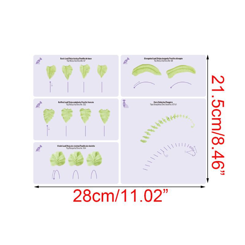 Set 23 Khuôn Vẽ Trang Trí Bánh Tiện Lợi