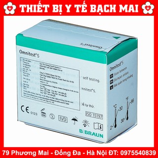 Que Thử Đường Huyết Omnitest 5 B.Braun [2 Lọ x 25 Que]