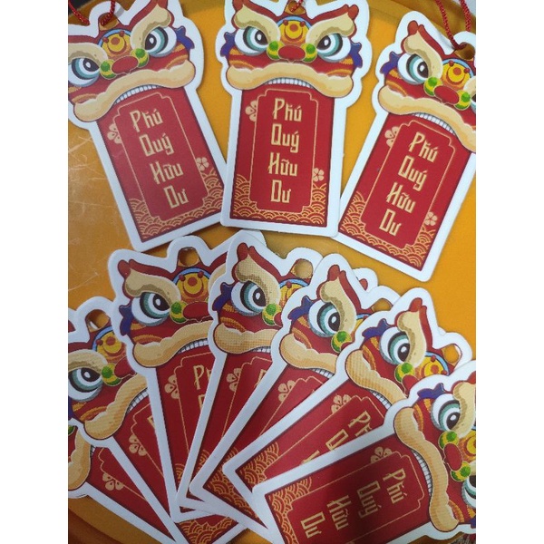 Liễng/thẻ treo tag Mèo Thần Tài, Kỳ Lân, Nhâm Dần