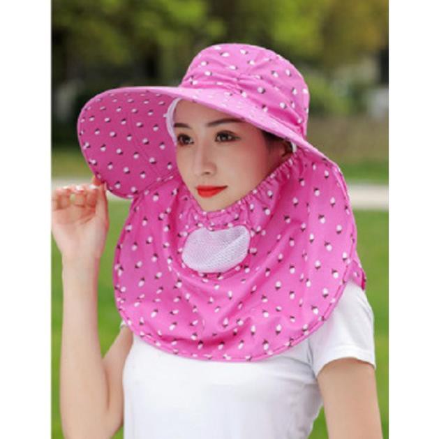 Nón/mũ chống nắng thời trang trẻ trung năng động có khẩu trang kèm bảo vệ sức khỏe kèm dây thắt dễ dàng sử dụng