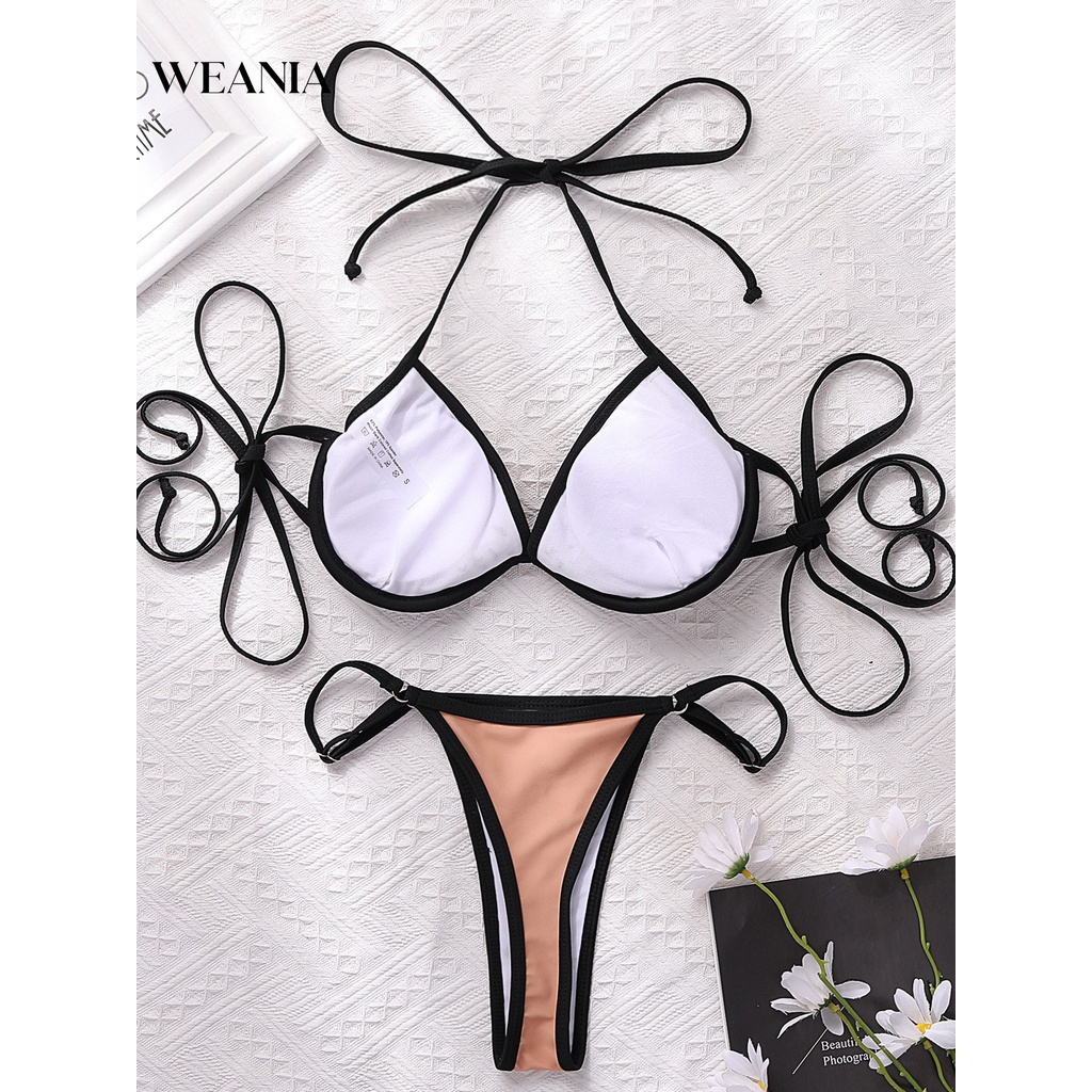 Bộ Bikini 2 Mảnh Phối Ren Quyến Rũ Thời Trang Dành Cho Nữ
