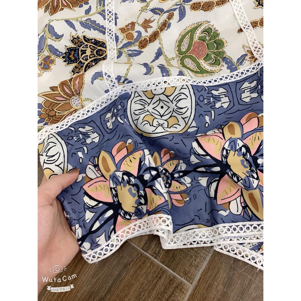 Set bộ nữ thổ cẩm pha ren. | BigBuy360 - bigbuy360.vn