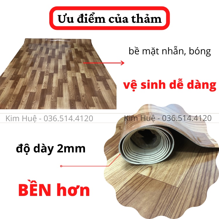 Tấm thảm trải lót sàn simili vân gỗ dày 2mm , miếng simili dán sàn giả gỗ nền nhựa pvc nhám chống trượt