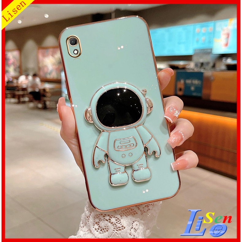 ốp điện thoại oppo A37 Ốp Điện Thoại Họa Tiết Phi Hành Gia Kèm Giá Đỡ Cho OPPO A37 A16 A5S A7 A12 F9 A57 2022 A76 A96 A74 A54 A95 A15 A15S YHY