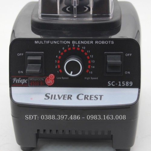 Máy xay công nghiệp, công suất lớn 3000W SILVER CREST- SC1589, xay được cả thủy tinh, lỗi 1 ĐỔI 1, Bảo hành 6 tháng