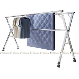 Giàn phơi quần áo chữ x Thông Minh INOX gấp gọn