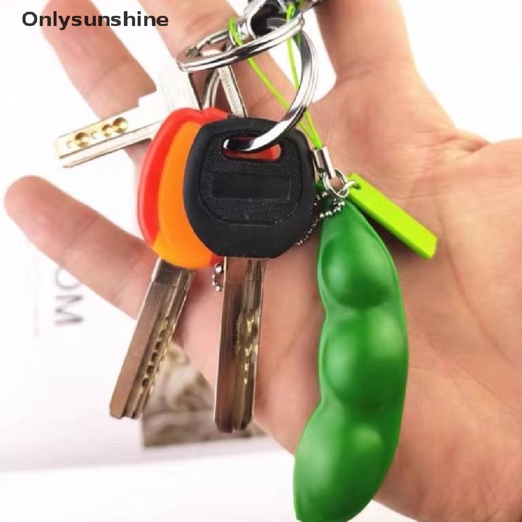 &lt; Onlysunshine &gt; Dễ thương Bean Shape Key Carabiner