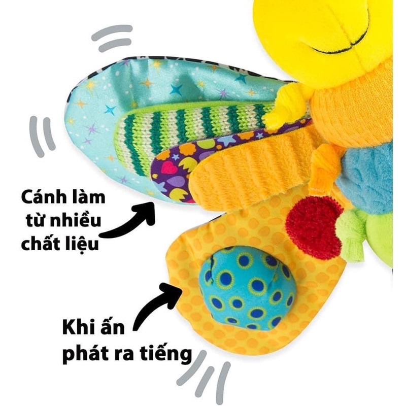 Đom Đóm Phát Triển Đa Giác Quan Lamaze Đồ Chơi Giáo Dục Sớm Cho Bé Treo Nôi Cũi Xe Đẩy