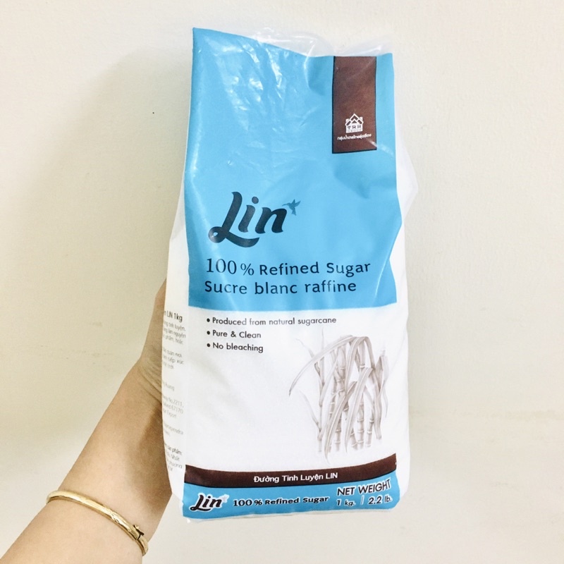 Đường vàng tự nhiên Toàn Phát 1kg, đường trắng An Khê, đường lin 1kg, đường trắng lẻ