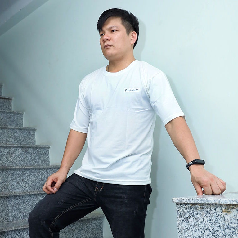 Áo Thun Nam Nữ Cotton TC Co Giãn 4 Chiều Phi Hành Gia Tay Lỡ Đẹp Piki Store