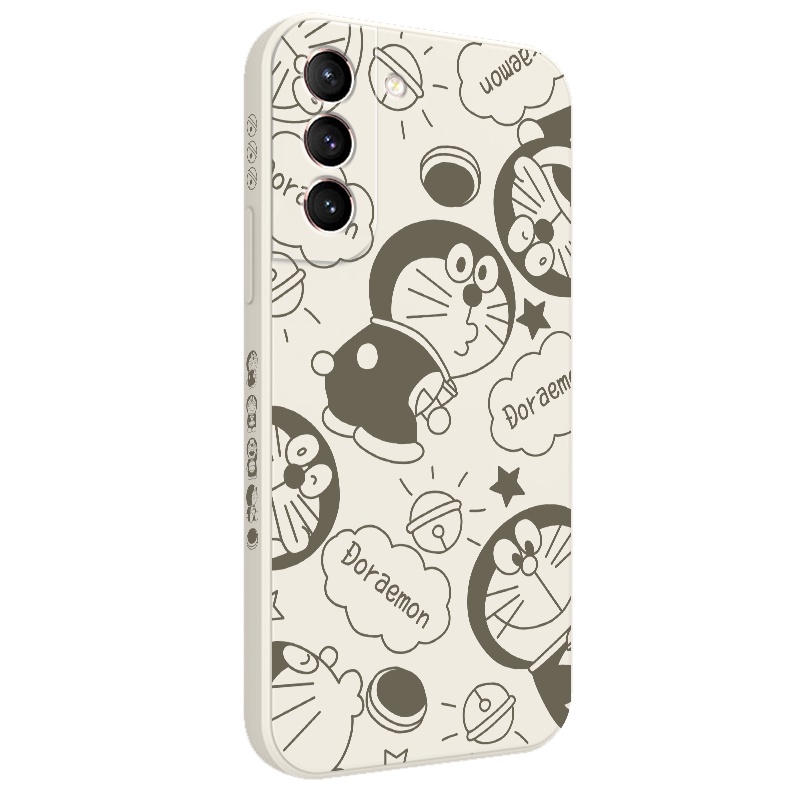 Ốp Điện Thoại Cảm Giác Chạm Thoải Mái Họa Tiết Mèo Xanh Cho Samsung Galaxy S21 S20 FE Ultra Plus