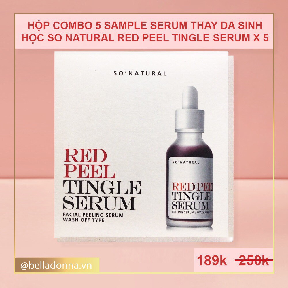 [Chuẩn Auth] Tinh Chất Tái Tạo Thay Da Sinh Học So Natural Red Peel Tingle Serum Hàn Quốc