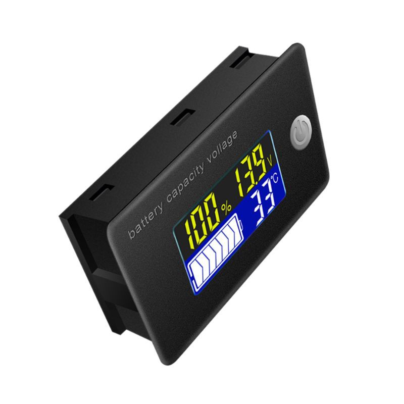 Vôn Kế Chỉ Báo Dung Lượng Pin Axit Chì Li-ion Lifepo4 Phổ Biến Và Màn Hình Hiển Thị Nhiệt Độ 10v -100v
