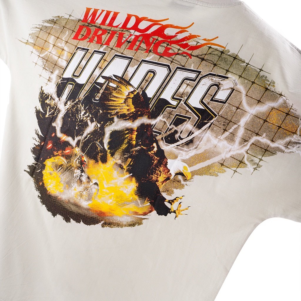 Áo Thun Tay Lỡ Unisex WILD DRIVING 100% Cotton HADES Brand Chính Hãng