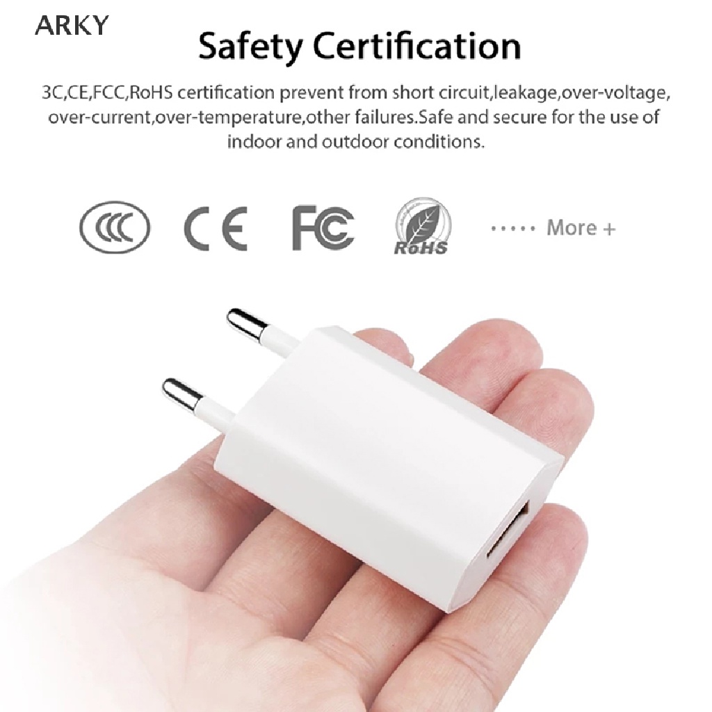 Phích Cắm Sạc USB AC Chuẩn EU Dành Cho Điện Thoại
