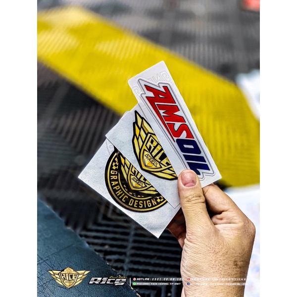 Tem dán logo AMSOIL