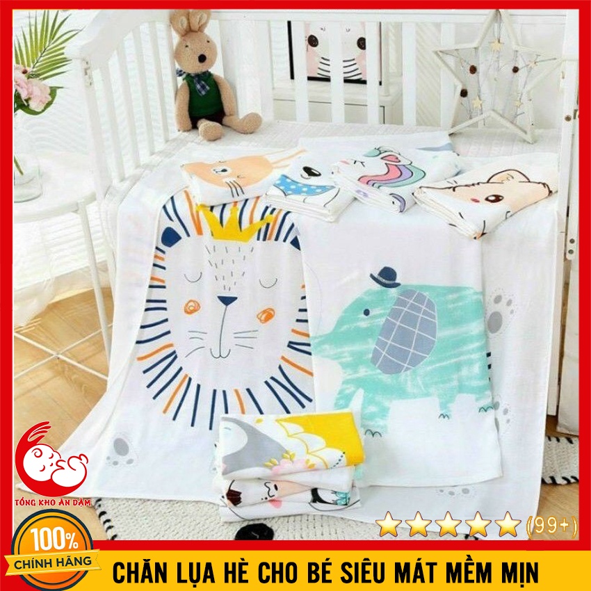 Chăn Lụa Cotton Hè Thu Cho Bé Siêu Mềm Mát - BTT00783