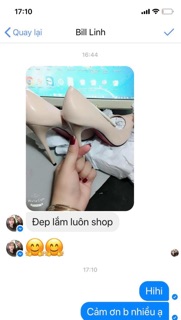 Giày cao gót màu nude đế đỏ 12p