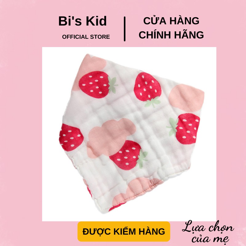 Yếm cho bé FREESHIP yếm bông Organic 6 lớp siêu mềm, siêu thấm | Set 2 chiếc |