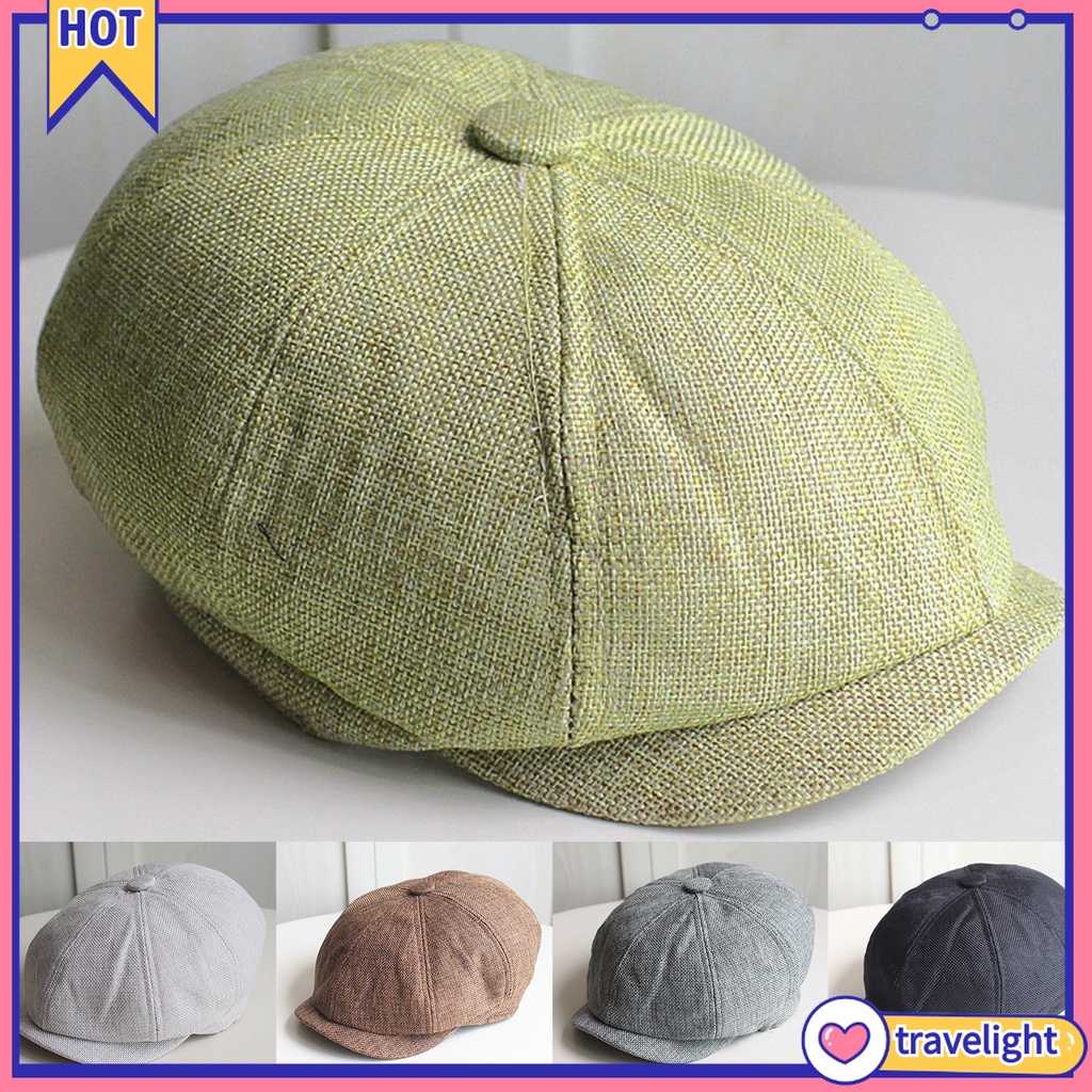 Mũ Beret Mỏng Co Giãn Nhanh Khô Phong Cách Vintage Cho Nam