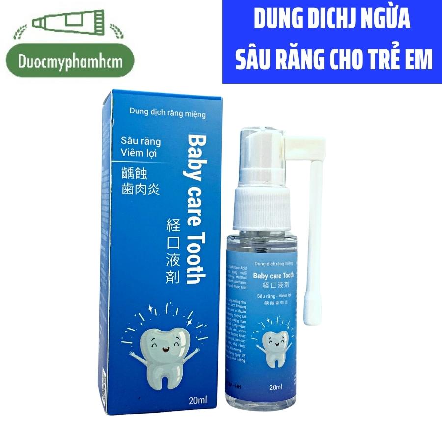 Dung Dịch Xịt Bảo Vệ Phòng Chống Sâu Răng, Sún Răng Và Nhu Chu Cho Trẻ Em, Có Thể Nuốt Được, Chai 20ml