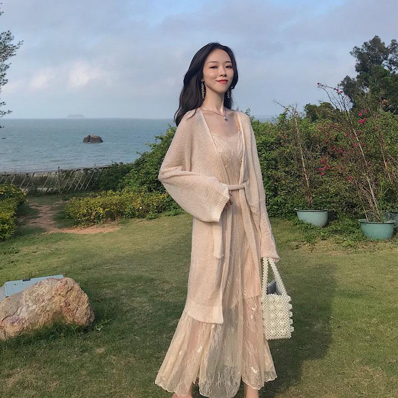 Áo Khoác cardigan Dệt Kim Mỏng Dáng Rộng Chống Nắng Thời Trang Mùa Hè Cho Nữ