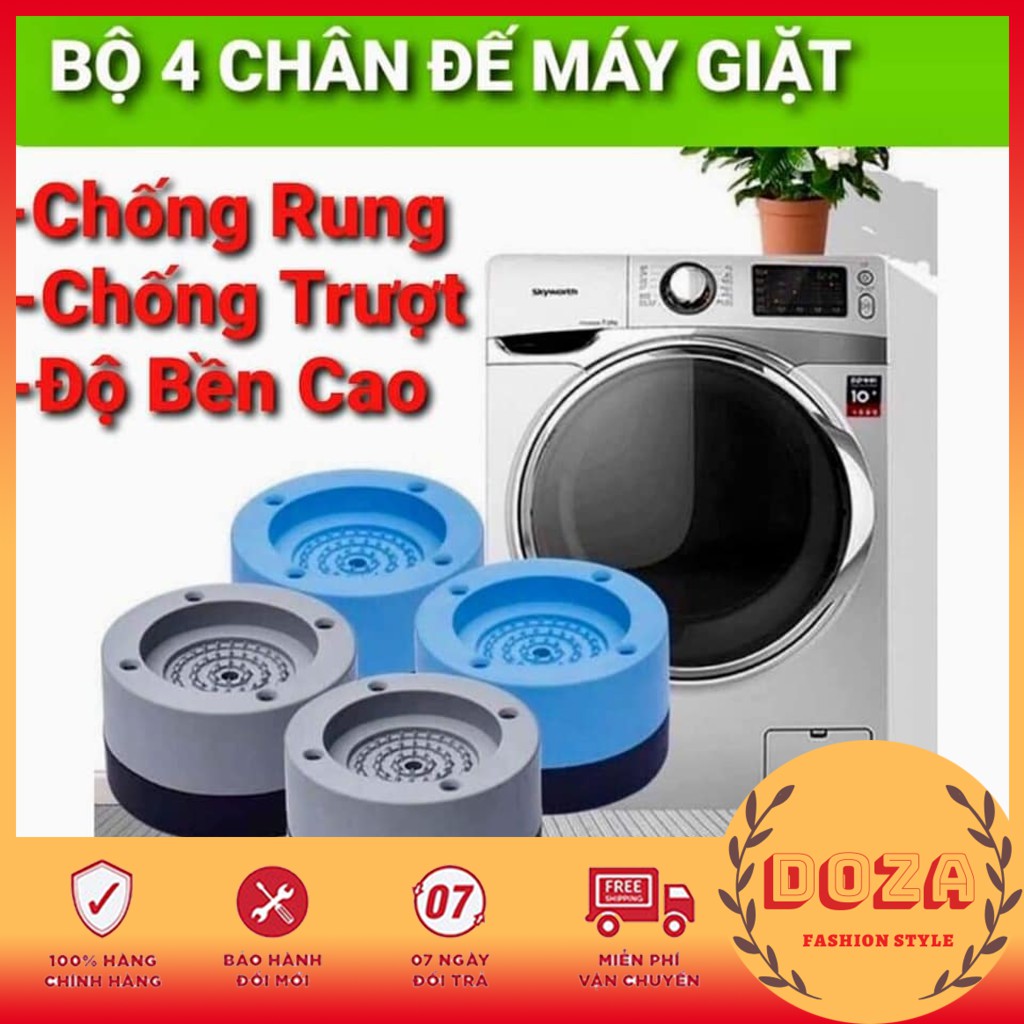 Bộ 4 Miếng Cao Su Cao Cấp Lót Chân Máy Giặt Chống Ồn Chống Rung