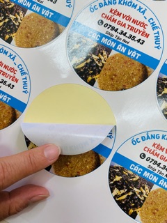 Tem Giấy Cán Màng