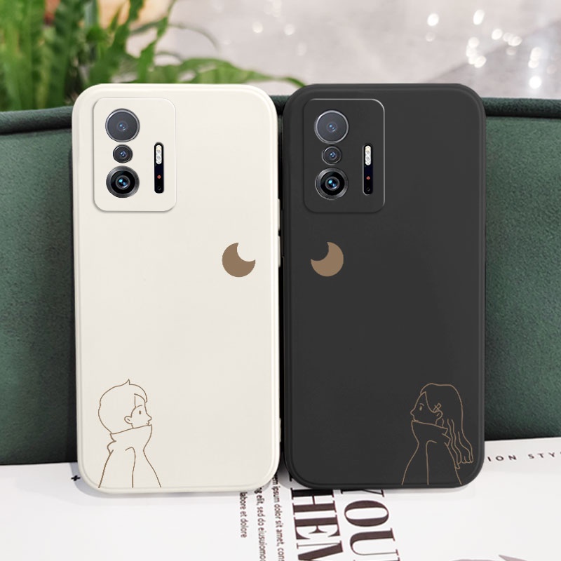 Bao Da Điện Thoại Họa Tiết Mặt Trăng Thời Trang Cho xiaomi mi 13t 12t 11t 10t pro lite mi 9t pro Ốp