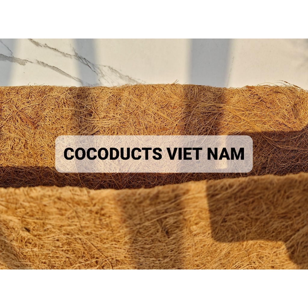 Giá thể trồng hoa, vỏ xơ dừa giỏ treo ban công