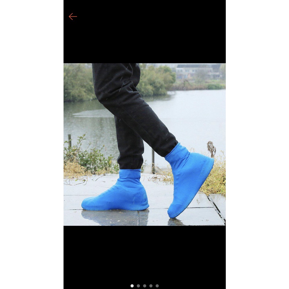 Vỏ Bọc Giày Đi Mưa Bằng Silicone Chống Nước Chống Trượt Có Thể Tái Sử Dụng