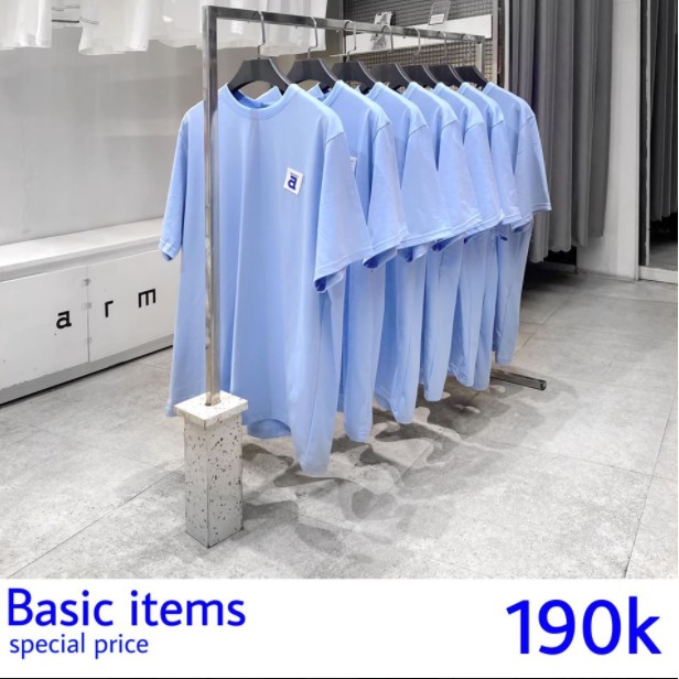 Áo Armous Basic Light Blue Tay Ngắn | BigBuy360 - bigbuy360.vn