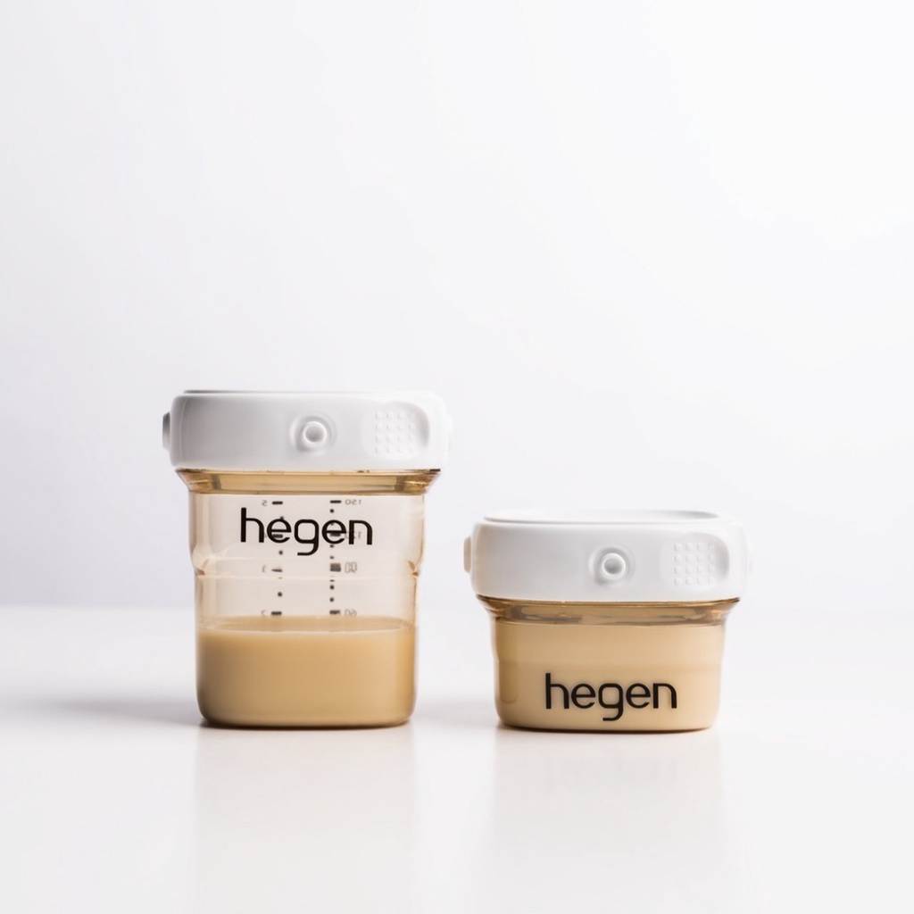 (CỔ NẮP MÀU) Combo bình sữa Hegen 60ml + bình trữ sữa Hegen 150ml cho bé sơ sinh siêu tiết kiệm