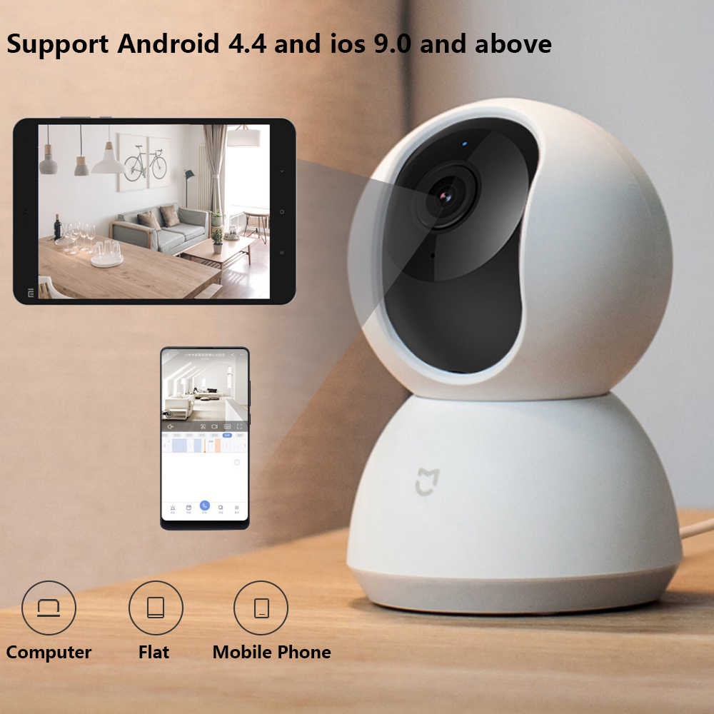 Camera giảm sát Xiaomi Mi home Security 360 độ 2K 1080P - BẢN NỘI ĐỊA hỗ trợ tiếng Việt