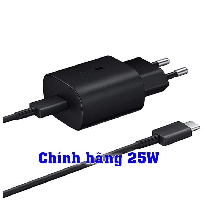 [chính hãng] Bộ sạc nhanh 25w dành cho Samsung  Note10, Note20, S10, S20, S21, A70, A71..