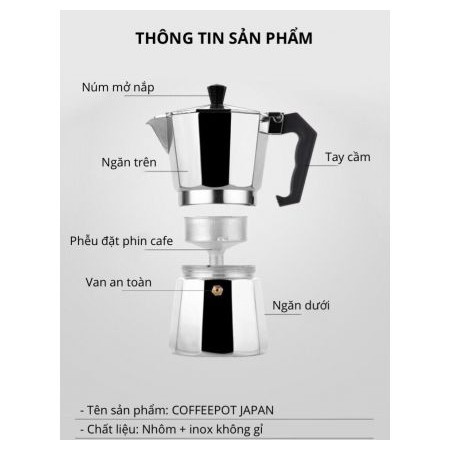 Ấm pha cà phê siêu tốc trong 3 phút có ngay ly cà phê ngon đúng vị espresso