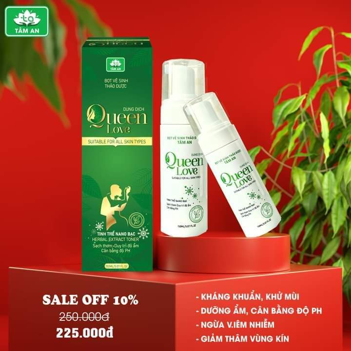 [SP CHÍNH HÃNG] BỌT VỆ SINH THẢO DƯỢC QUEEN LOVE