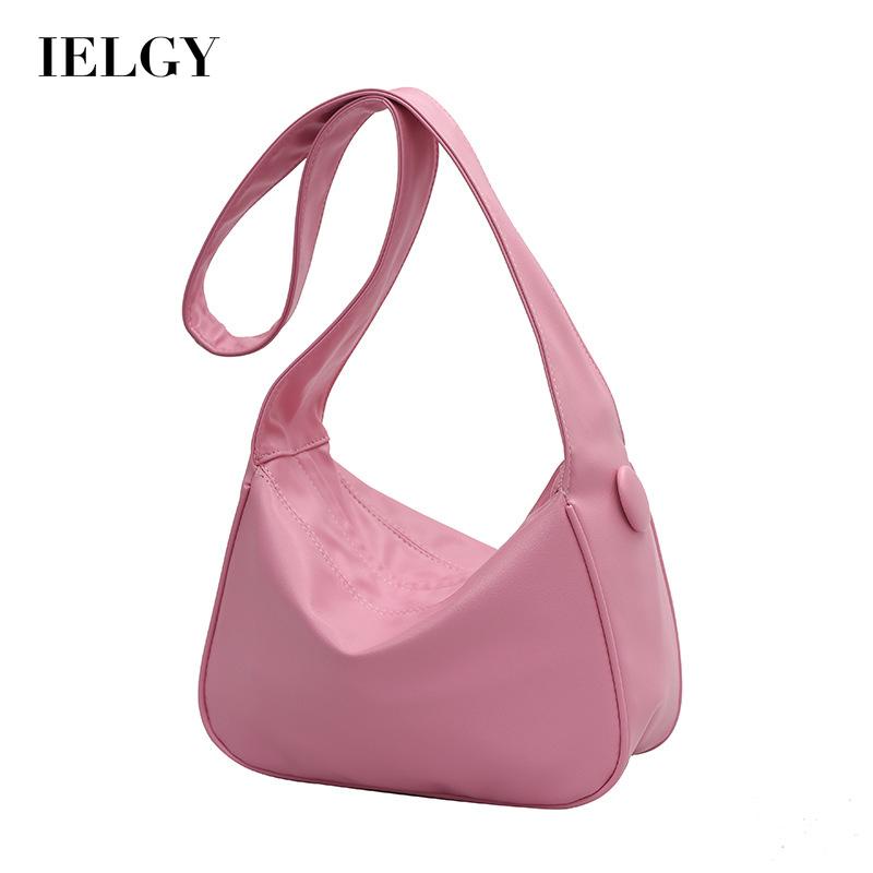 Túi Đeo Chéo Màu Trơn Có Khóa Kéo Thời Trang Cho Nữ