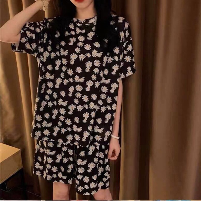 Đồ Bộ Đùi Thun Thái Kèm Túi Vải/ Cartoon Suit Unisex