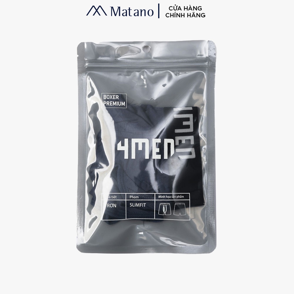 Quần Lót Boxer Nam MATANO QL058 trơn, sịp đùi cotton thoáng mát, mềm mại, kháng khuẩn, dễ mặc