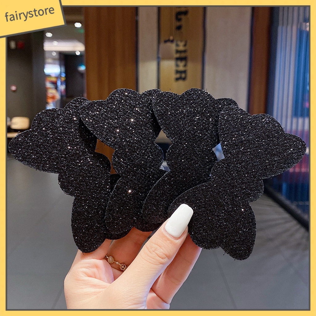 Set 5 Kẹp Tóc Hình Nơ / Trái Tim / Bông Hoa Xinh Xắn Dành Cho Nữ