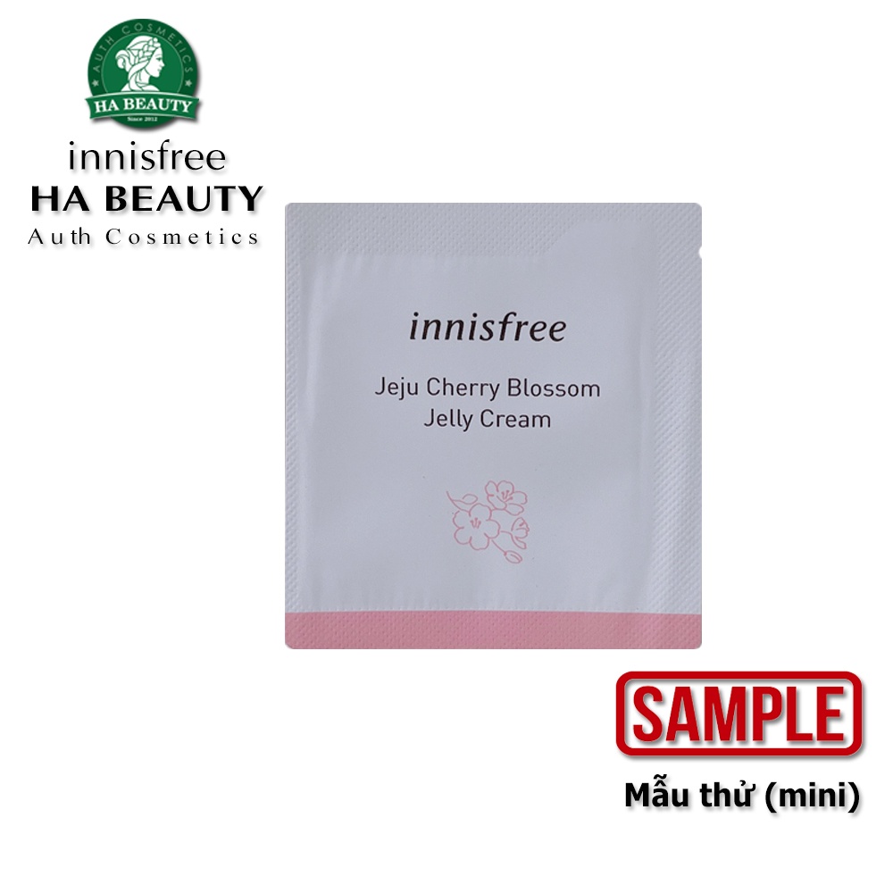 (SAMPLE) Kem dưỡng ẩm sáng căng mọng da hoa anh đào dạng gel innisfree Jeju Cherry Blossom Jelly Cream